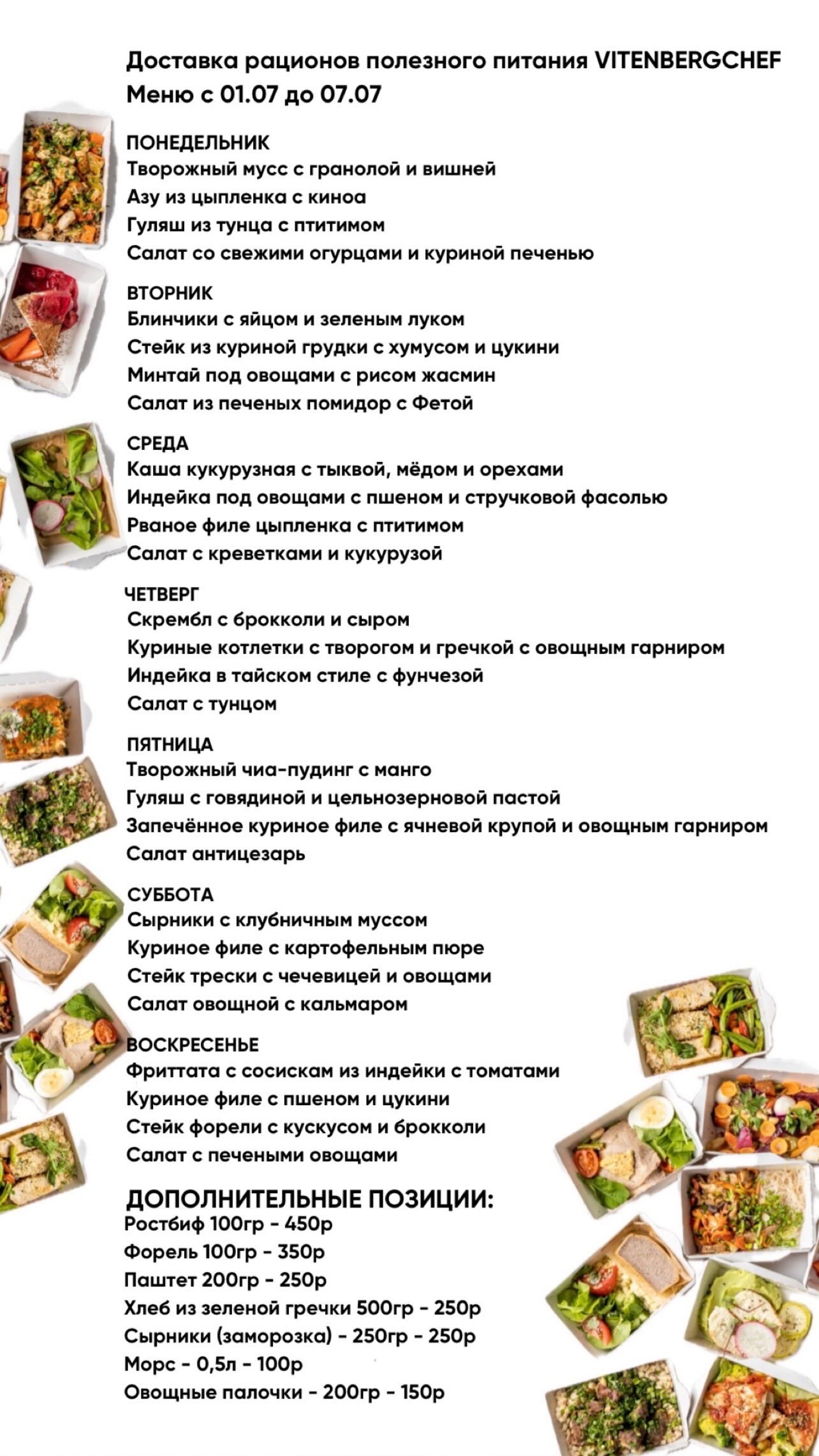 VITENBERGCHEF – Доставка правильного питания